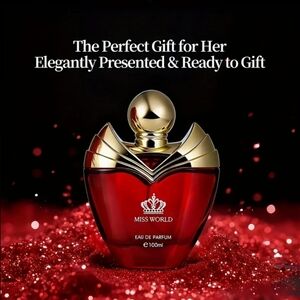 Elegant Miss World Red and Gold Eau de Parfum 100ml